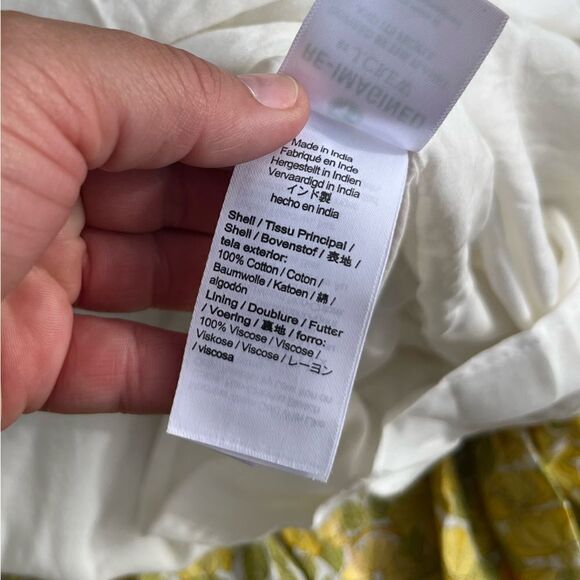 J Crew Tiered Skirt in Limone Print NWT - Picture 9 of 11